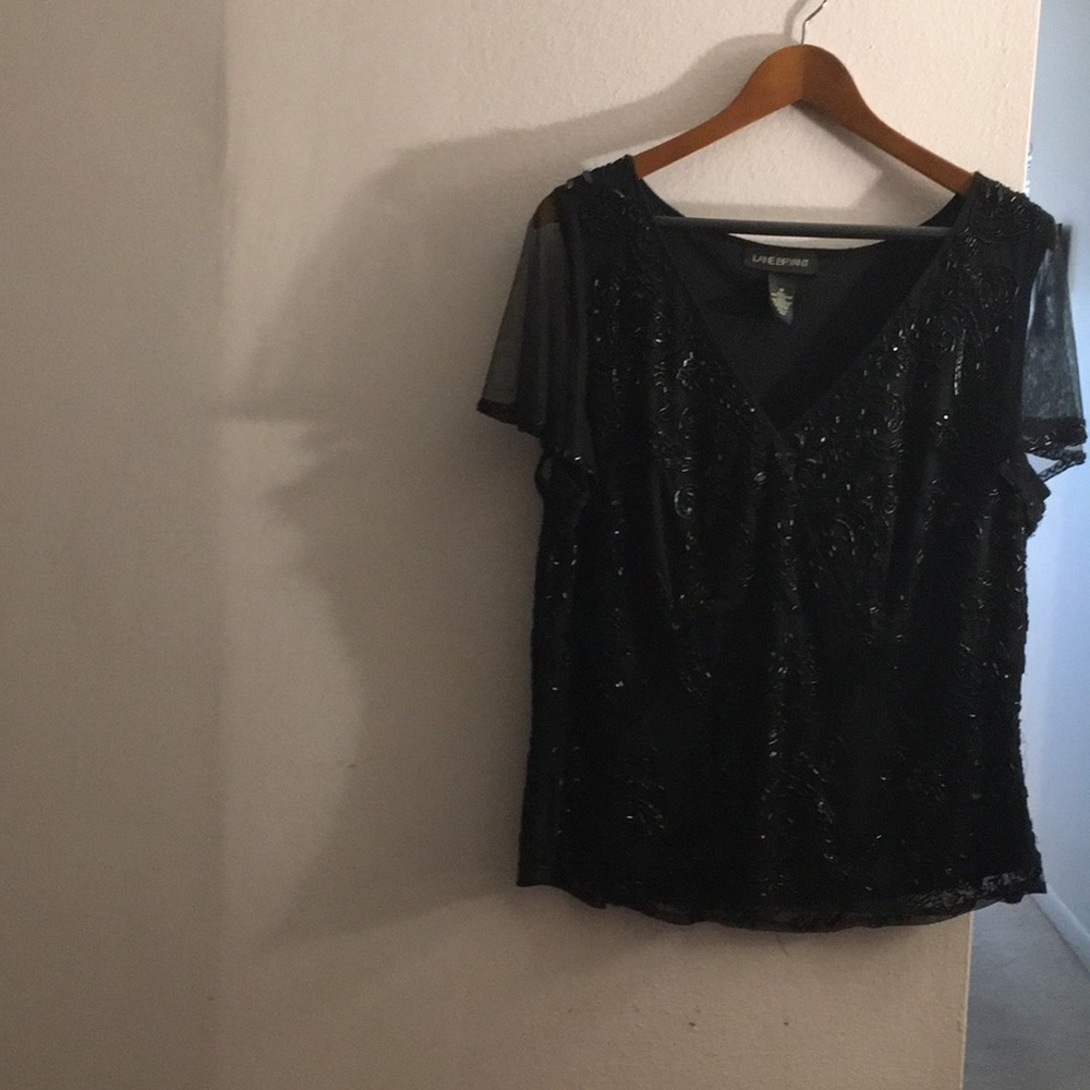 Black Sequins Blouse for Special Occassions